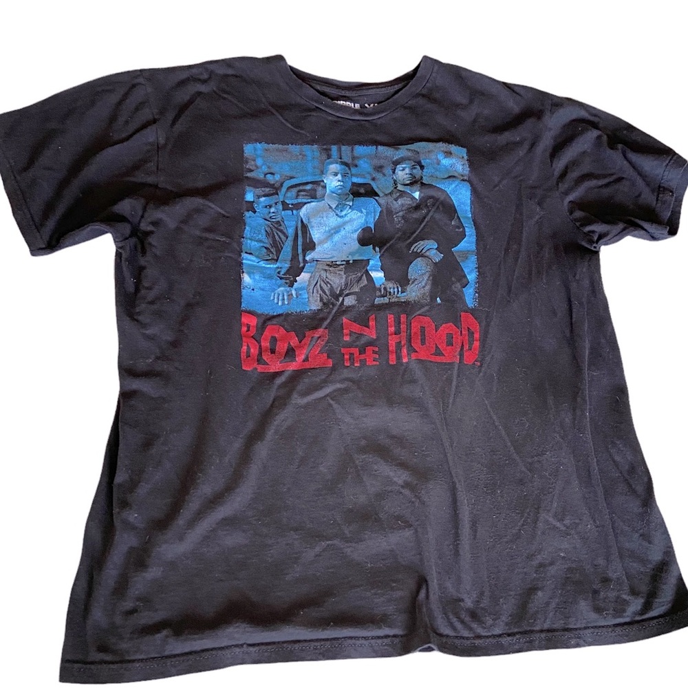Boyz N The Hood T Shirt Unisex Ice Cube Cuba Gooding Jr XL Black Cotton Movie
